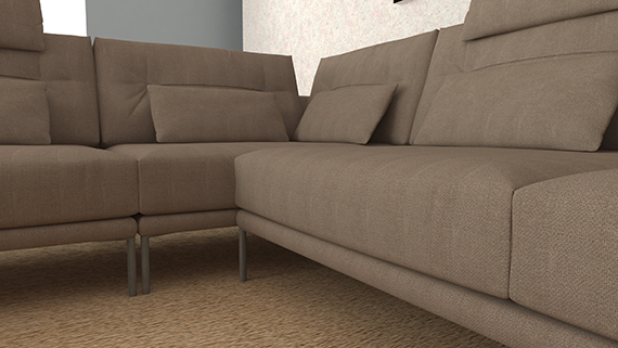 Sedežna garnitura Toscana Sedežna garnitura Toscana iz tkanine rjave barve