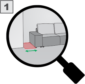 Sedežna premajhna Lupa sedežna je pramajhna za vaš prostor