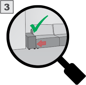 Sedežno prilagodimo vašemu prostoru Lupa enega ali več elementov povečamo, da izkoristimo celoten prostor